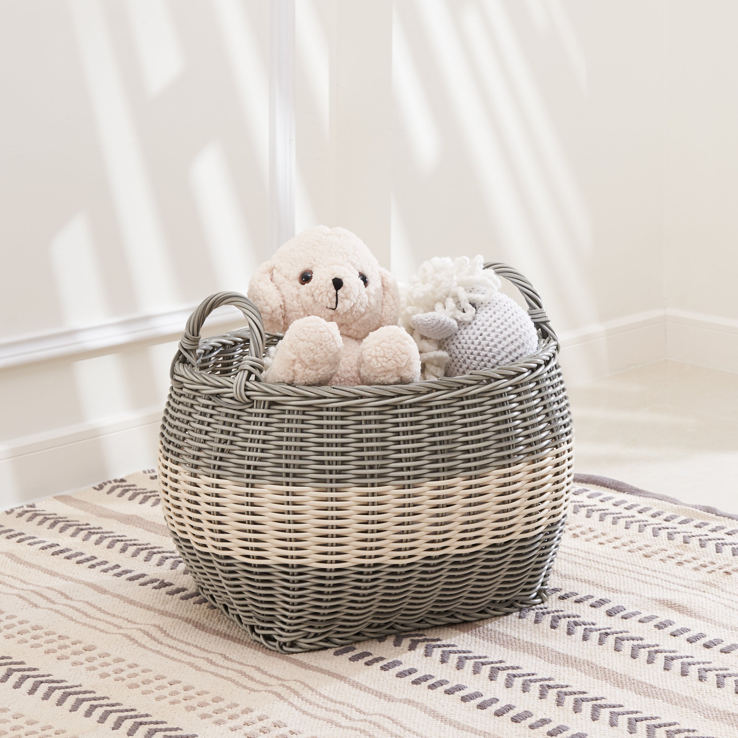 Oval Wicker Basket popular Decor (4)