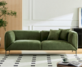 Wks2G Green Sofa Can Be Placed In The Studio, Living Room, Attic Multiple Scenes, Style Modern Simple Fashion, Size 89.37* 35.43* High 28.74 Inches Green Fabric 3 Seat