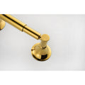 6 Piece Brass Bathroom Towel Rack Set Wall Mount gold-brass