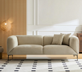 Wks2B Beige Sofa Can Be Placed In The Studio, Living Room, Attic Multiple Scenes, Modern Style Simple Fashion, Size 89.37* 35.43* High 28.74 Inches Beige Fabric 1 Seat