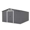 Patio, Lawn & Garden,Metal Outdoor Storage Shed 10Ft X 12Ft,Clearance With Lockable Door Metal Garden Shed Steel Anti Corrosion Storage House Waterproof Tool Shed For Backyard Patio Gray Metal