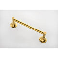 6 Piece Brass Bathroom Towel Rack Set Wall Mount gold-brass