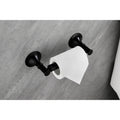 6 Piece Brass Bathroom Towel Rack Set Wall Mount matte black-brass