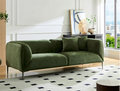 Wks2G Green Sofa Can Be Placed In The Studio, Living Room, Attic Multiple Scenes, Style Modern Simple Fashion, Size 89.37* 35.43* High 28.74 Inches Green Fabric 3 Seat