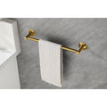 6 Piece Brass Bathroom Towel Rack Set Wall Mount Brushed Gold Brass