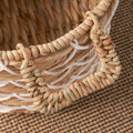 Round Water Hyacinth Woven Basket With Handles 18