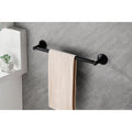 6 Piece Brass Bathroom Towel Rack Set Wall Mount matte black-brass