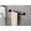 6 Piece Brass Bathroom Towel Rack Set Wall Mount Matte Black Brass