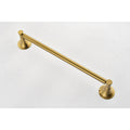 6 Piece Brass Bathroom Towel Rack Set Wall Mount brushed gold-brass