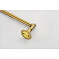 6 Piece Brass Bathroom Towel Rack Set Wall Mount brushed gold-brass