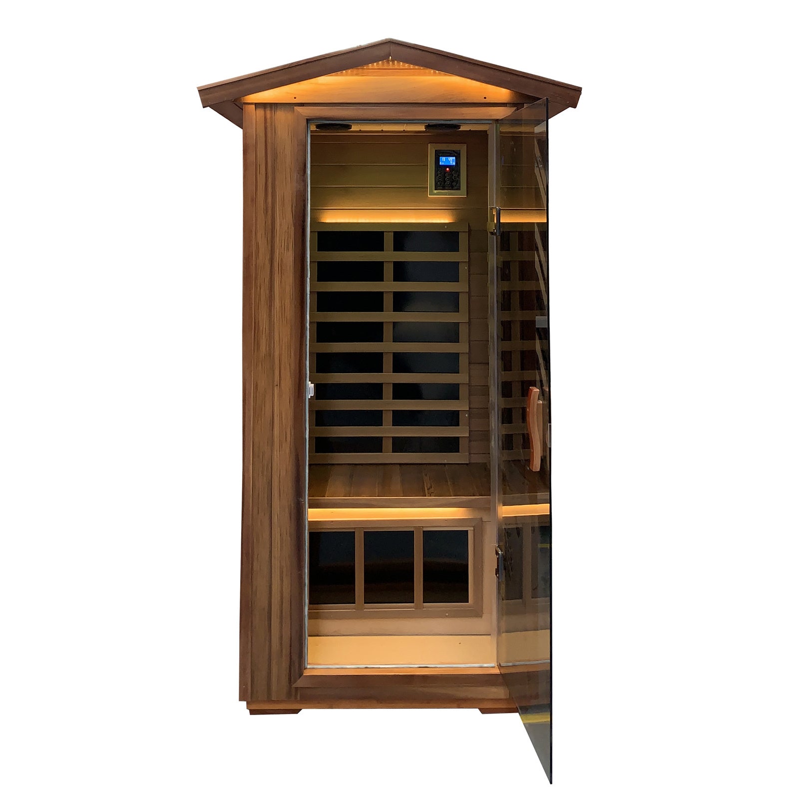 Red Cedar Single Outdoor Sauna Outdoor Indoor