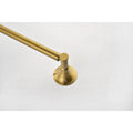 6 Piece Brass Bathroom Towel Rack Set Wall Mount brushed gold-brass