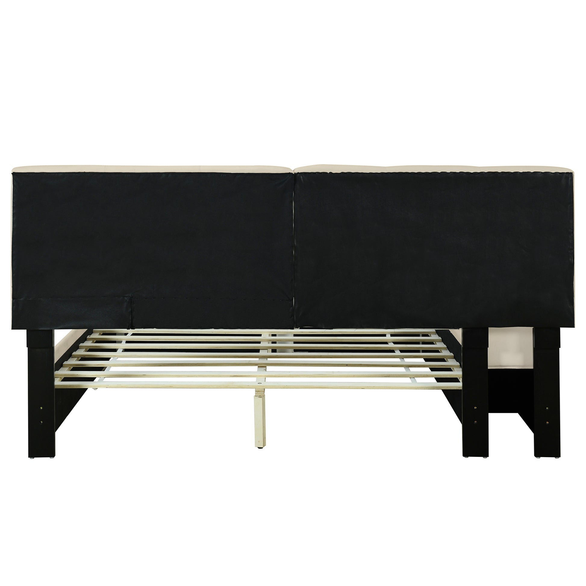 Queen Size Upholstered Platform Bed With Lateral Storage Compartments And Thick Fabric, Velvet, Beige Beige Velvet