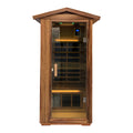 Red Cedar Single Outdoor Sauna Outdoor Indoor Wooden Sauna Room Natural Wood Solid Wood