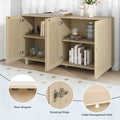 Modern Style Sideboard with Superior Storage almond-dining room-adjustabel shelves-mdf