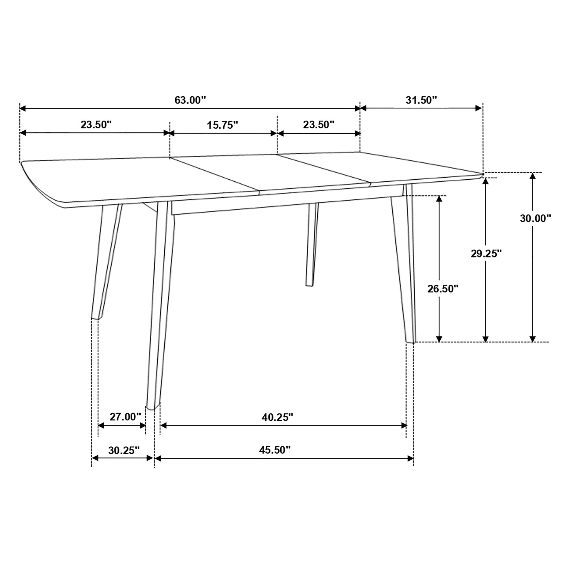 Natural Walnut Rectangular Dining Table Walnut Brown Dining Room Mid Century Modern Walnut Rectangular Kitchen & Dining Tables Wood