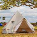 4 5 Person Mongolian Tent, Glamping Tent with Cool yellow-garden & outdoor-water