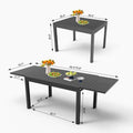 Aluminum Patio Extendable Dining Table 35