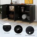 Modern Style Sideboard with Superior Storage black-dining room-adjustabel shelves-mdf