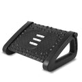 Under Desk Footrest, Tilt Gaming Desk Foot Stool Black, Adjustable Footrest For Under Desk With Roller, Office Foot Rest For Under Desk At Work Black Ergonomic Office Manual Plastic