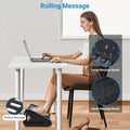 Under Desk Footrest, Tilt Gaming Desk Foot Stool Black, Adjustable Footrest For Under Desk With Roller, Office Foot Rest For Under Desk At Work Black Ergonomic Office Manual Plastic