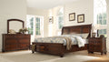 Baltimore Queen 4 Piece Bedroom Set Made With Wood In Dark Walnut Walnut Bedroom Transitional Wood