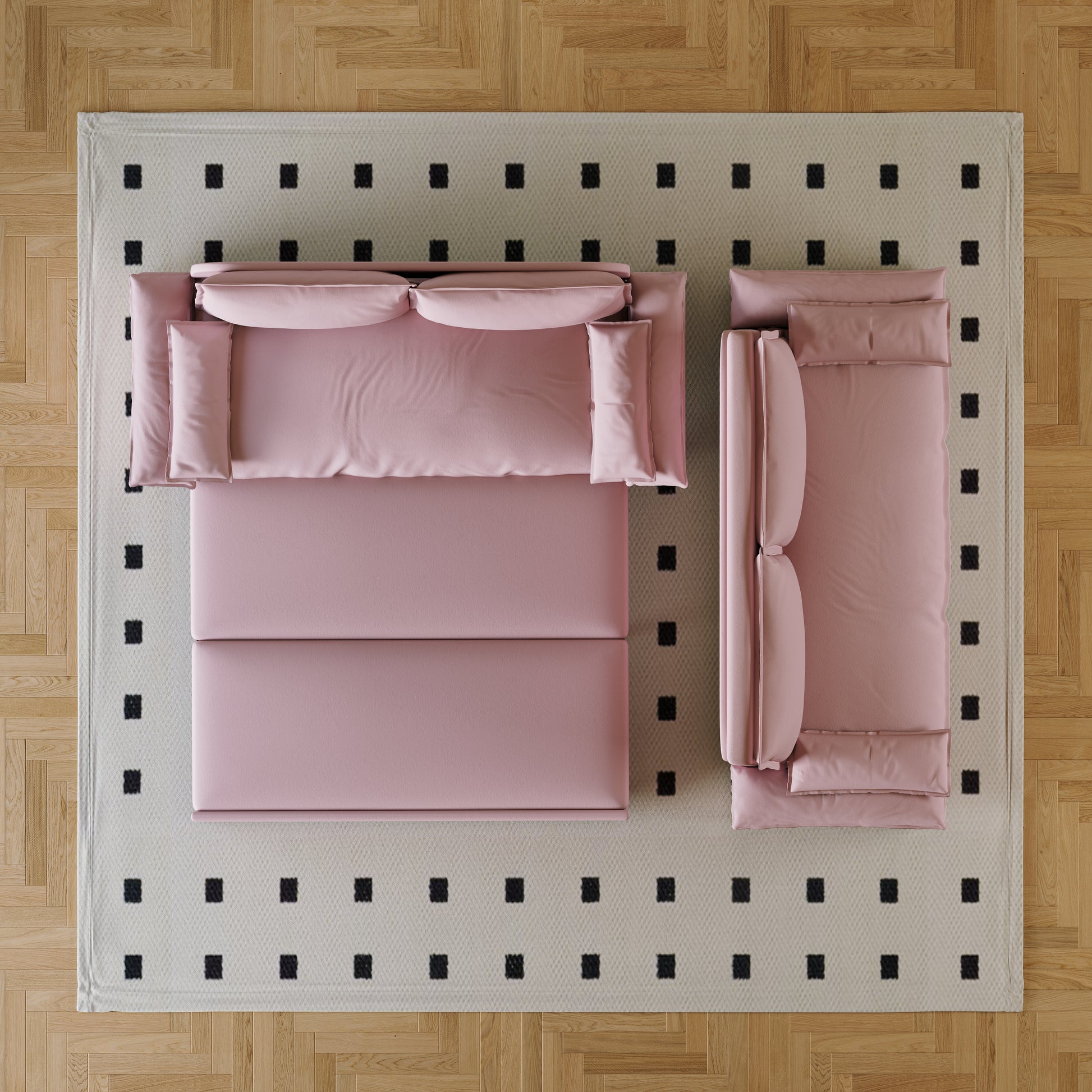 70.1" Queen Pull Out Sofa Bed, 3 In 1 Convertible Sleeper Sofa With 2 Soft Pillows,Multi Functional Velvet Loveseat Bed,Pink Pink Velvet 2 Seat