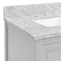 36 in Undermount Single Sink Bathroom Storage Cabinet 4+-light gray-2-soft close