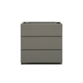 Alice 30F 102,Floor Cabinet Without Basin, Gray Color, With Three Drawers, Pre Assembled Gray Melamine