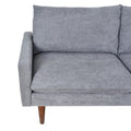 L Shaped Sofa With Padded Cashmere: Multi Functional Design, Modern Luxury Appearance Ideal For Living Rooms, Apartments Easy Assembly & Maintenance,Grey Grey Velvet Wood Primary Living Space Medium Soft Art Deco Square Arms Memory Foam Velvet 3 Seat