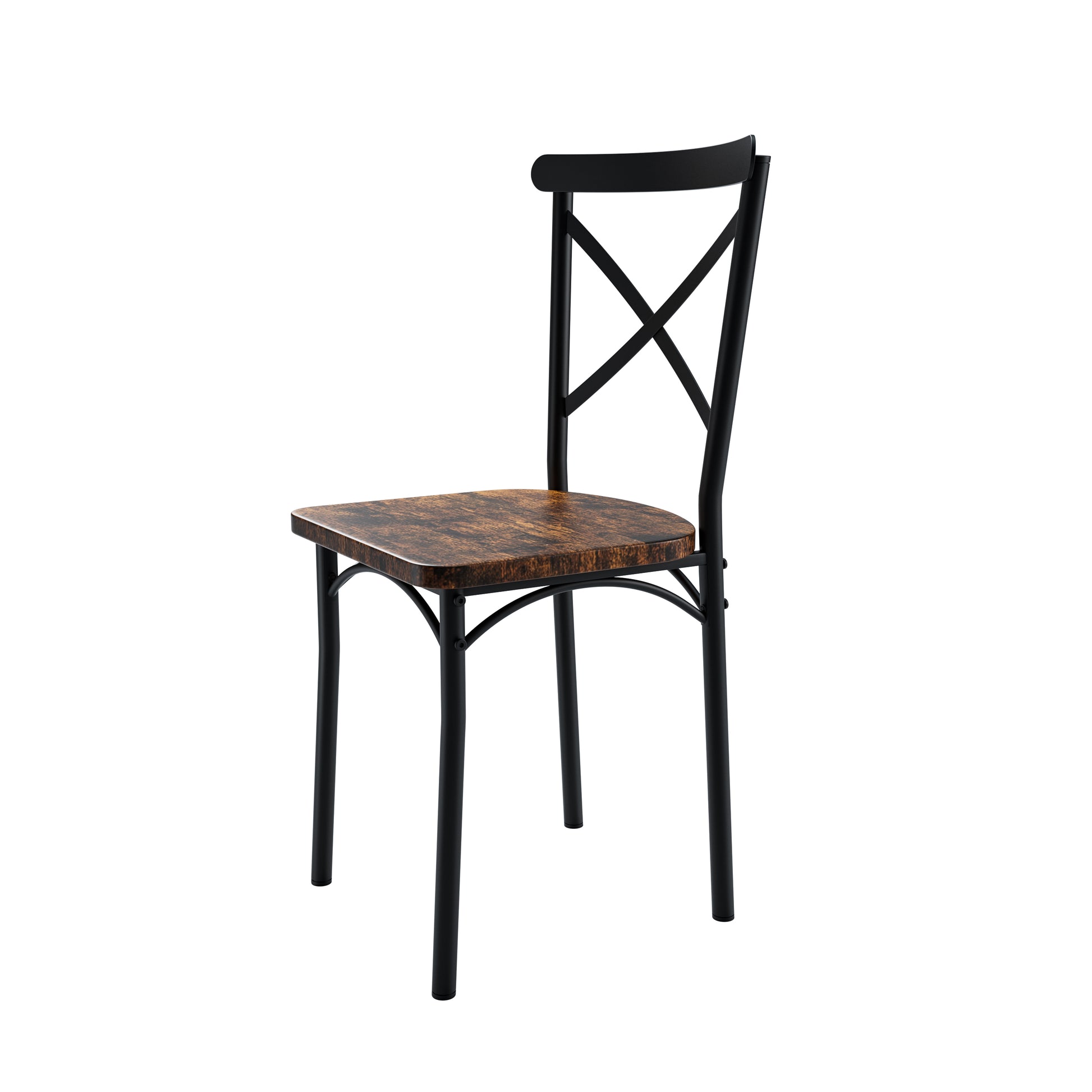 7 Pieces Dining Set 7 Piece Kitchen Table Set Perfect For Kitchen, Breakfast Nook, Living Room Occasions Brown Seats 6 Mdf Steel