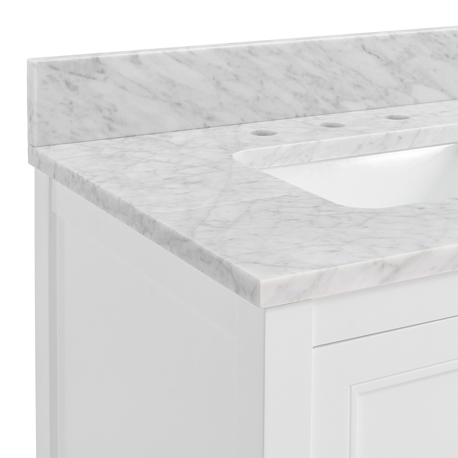 60 in Undermount Double Sinks Bathroom Storage Cabinet 4+-white-4+-soft close