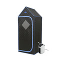 Portable Gothic Roof Plus Type Full Size Steam Sauna black-polyester-polyester