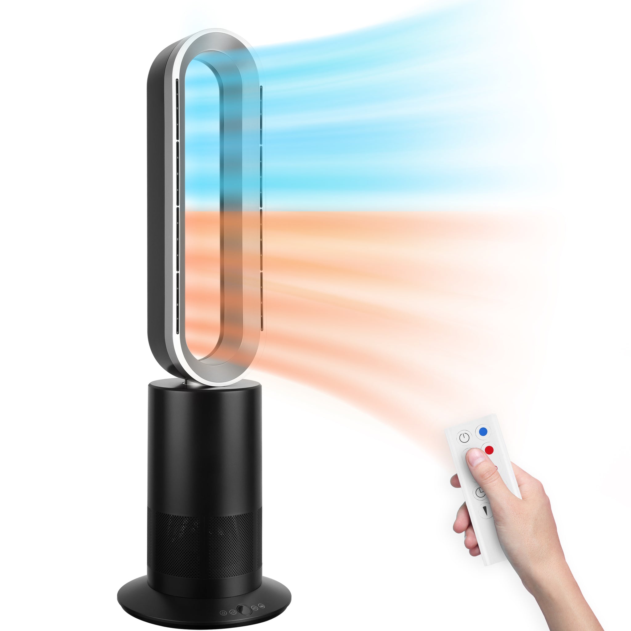 Tower Fan Simple Deluxe 34 Inch Bladeless With Remove, Heater And