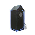 Portable Gothic Roof Plus Type Full Size Steam Sauna black-polyester-polyester