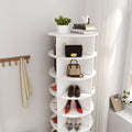 360 Rotating Shoe Cabinet 7 Layers Holds Up To 35