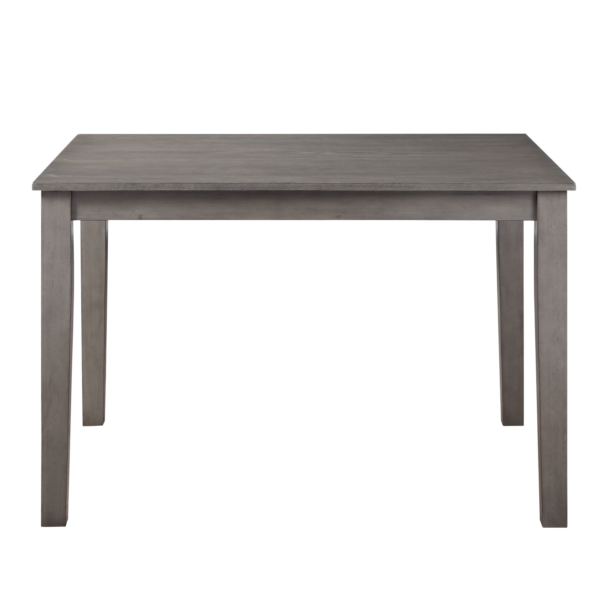 Beautiful Gray Finish 5pc Dining Set Table and 4 Side wood-wood-gray-seats 4-wood-dining room-48