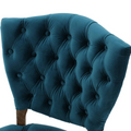 Kd Tufted Chair Wthr Set Of 2 Teal Altay Velvet