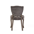 Kd Tufted Chair Wthr Set Of 2 Charcoal Altay Velvet