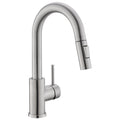 Sink Faucet, Brushed Nickel Kitchen Faucets With Pull Down Sprayer, Bathroom Sink Faucets Mini Bar Prep Faucet Brushed Nickel Kitchen Classic,Contemporary,Modern Ceramic Stainless Steel