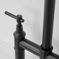 Bridge Kitchen Faucet With Pull Down Sprayhead In Spot Black Kitchen Classic,Modern Ceramic Stainless Steel