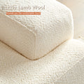 Wks9 White Sofadurable Fabric, Solid Wood Frame, High Density Sponge Filler White Fabric 3 Seat