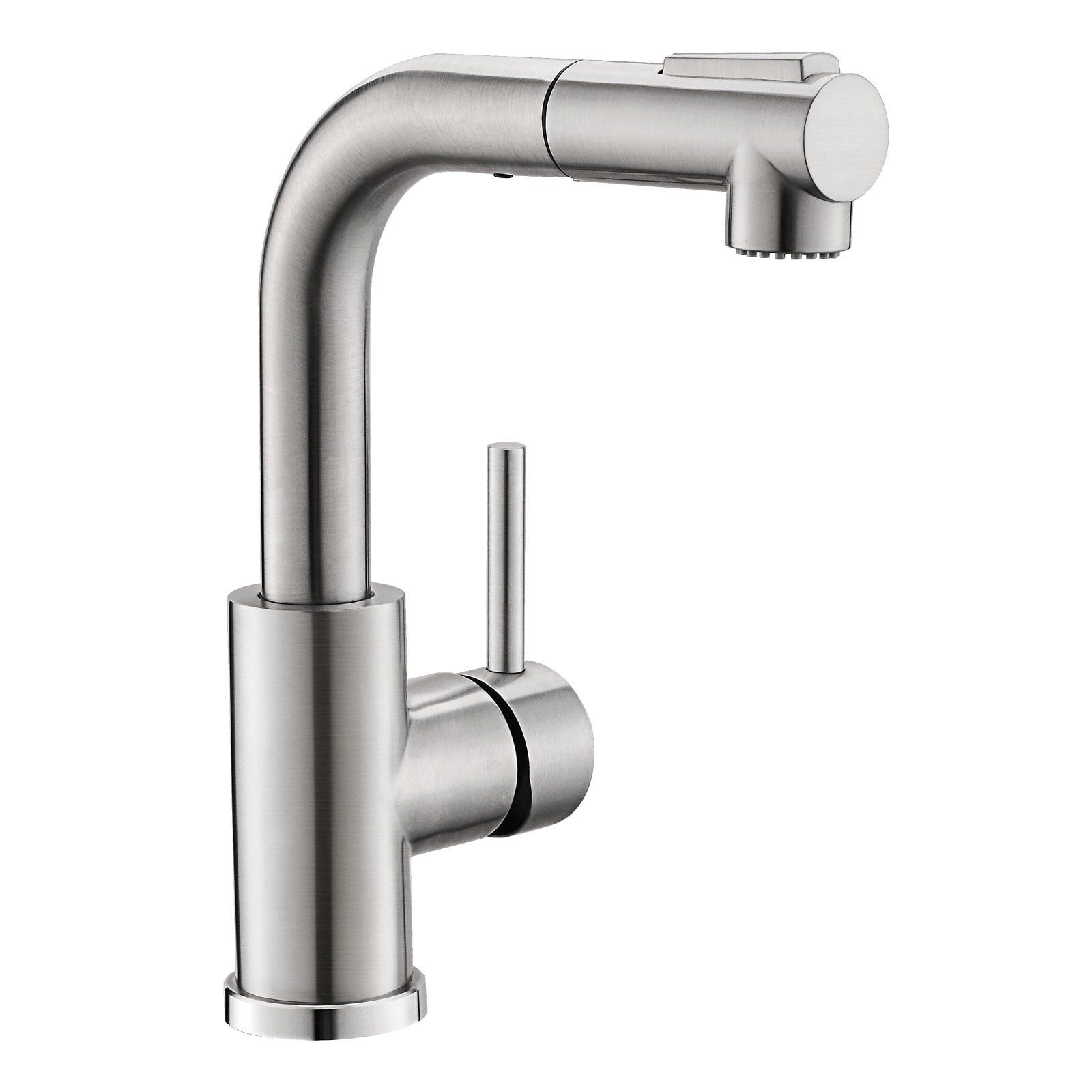 Sink Faucet, Brushed Nickel Kitchen Faucets With Pull Down Sprayer, Bathroom Sink Faucets Mini Bar Prep Faucet Brushed Nickel Kitchen Classic,Contemporary,Modern Ceramic Stainless Steel