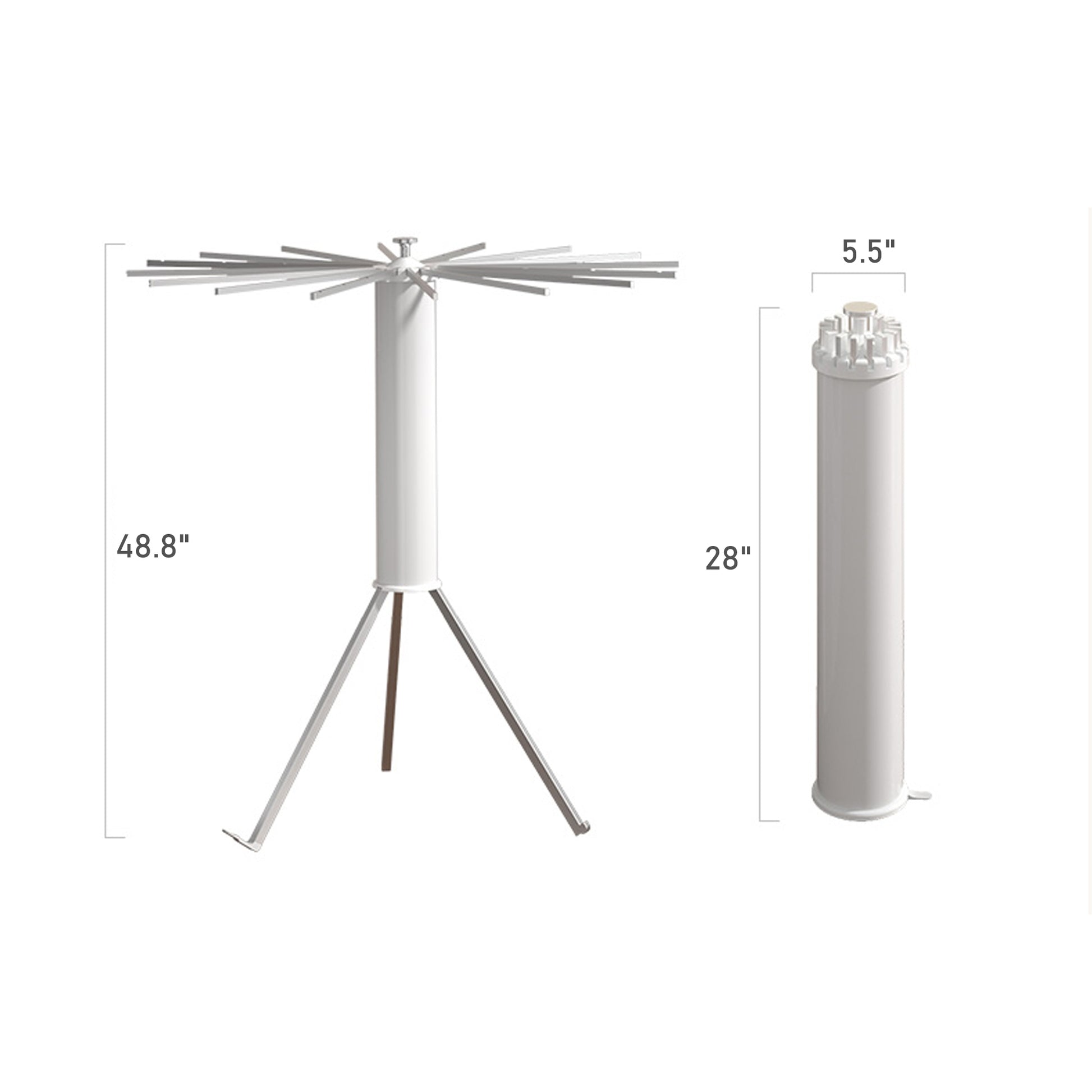 Space Efficient & Rustproof Design Clothes Drying Rack,Aluminum Rod Summer Clothes Drying Rack,Small Fashionable Clothes Drying Rack White Aluminum