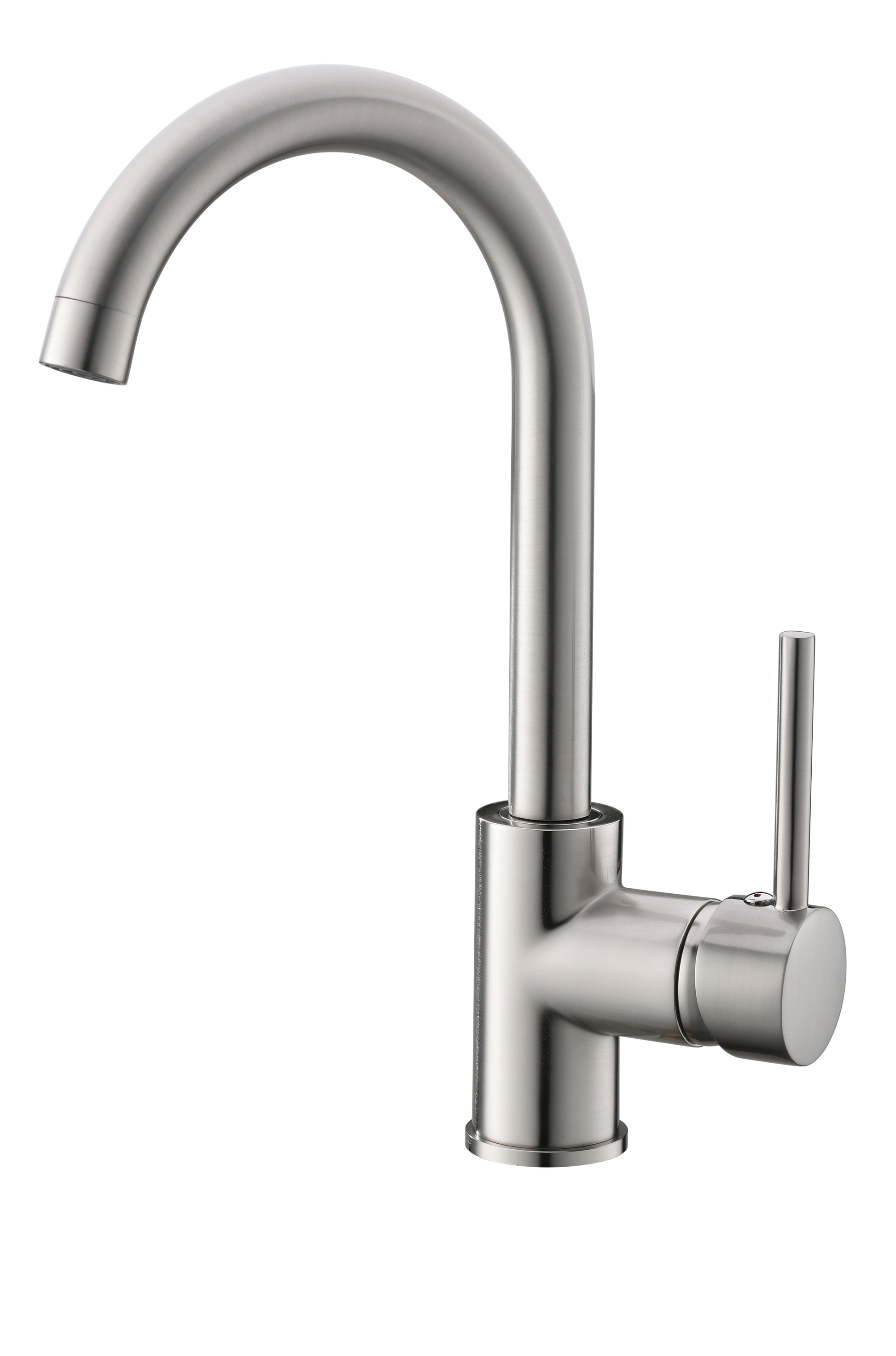 Kitchen Faucet Single Handle Stainless Steel,Commercial Single Hole Kitchen Sink Faucet,Modern One Hole Bar Sink Faucet Brushed Nickel Kitchen Classic,Modern Ceramic Stainless Steel