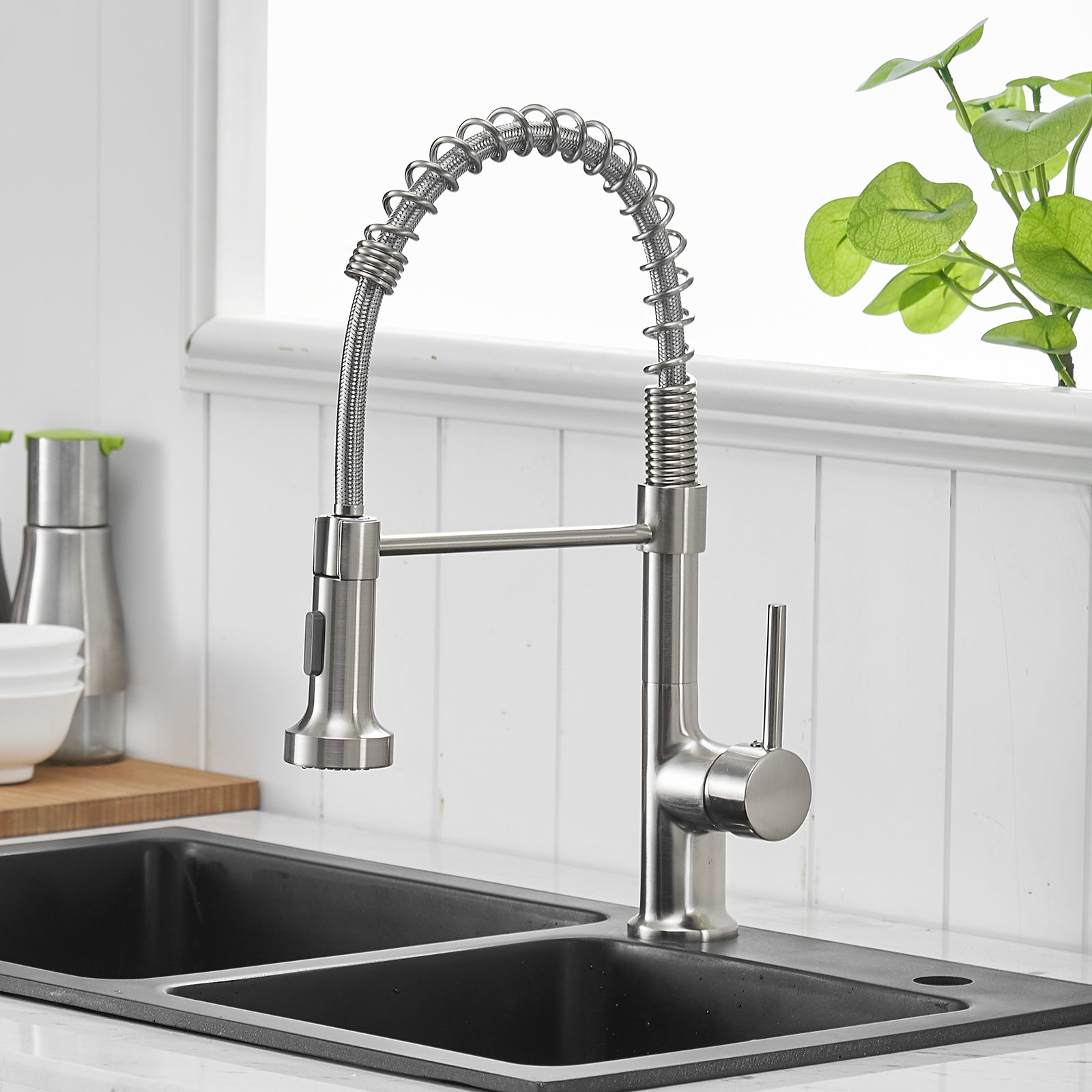 Commercial Nickel Kitchen popular Faucet