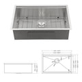 Undermount Workstation Kitchen Sink 30