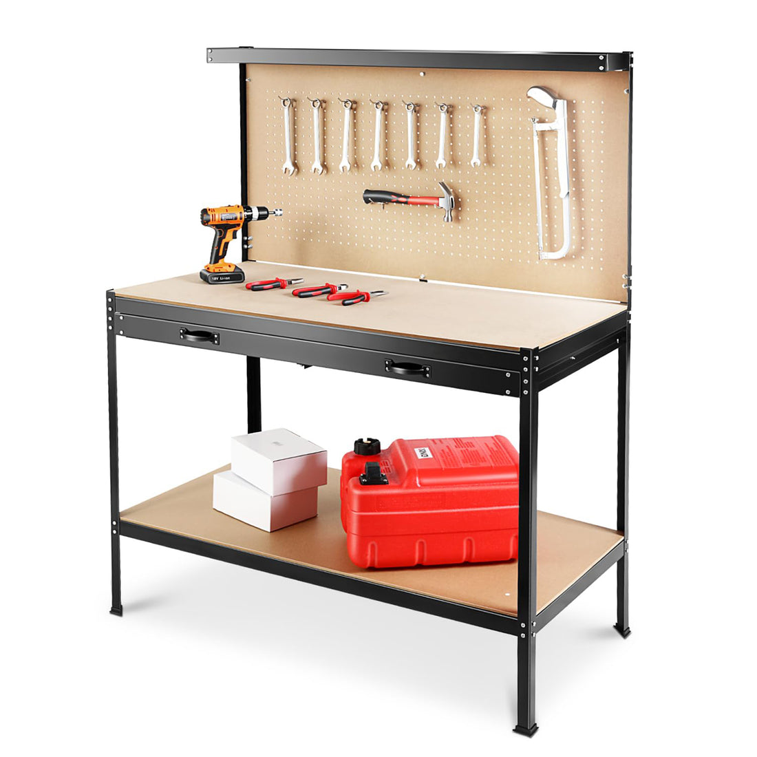 63" Tools Cabinet Working Tables Workbench Tool