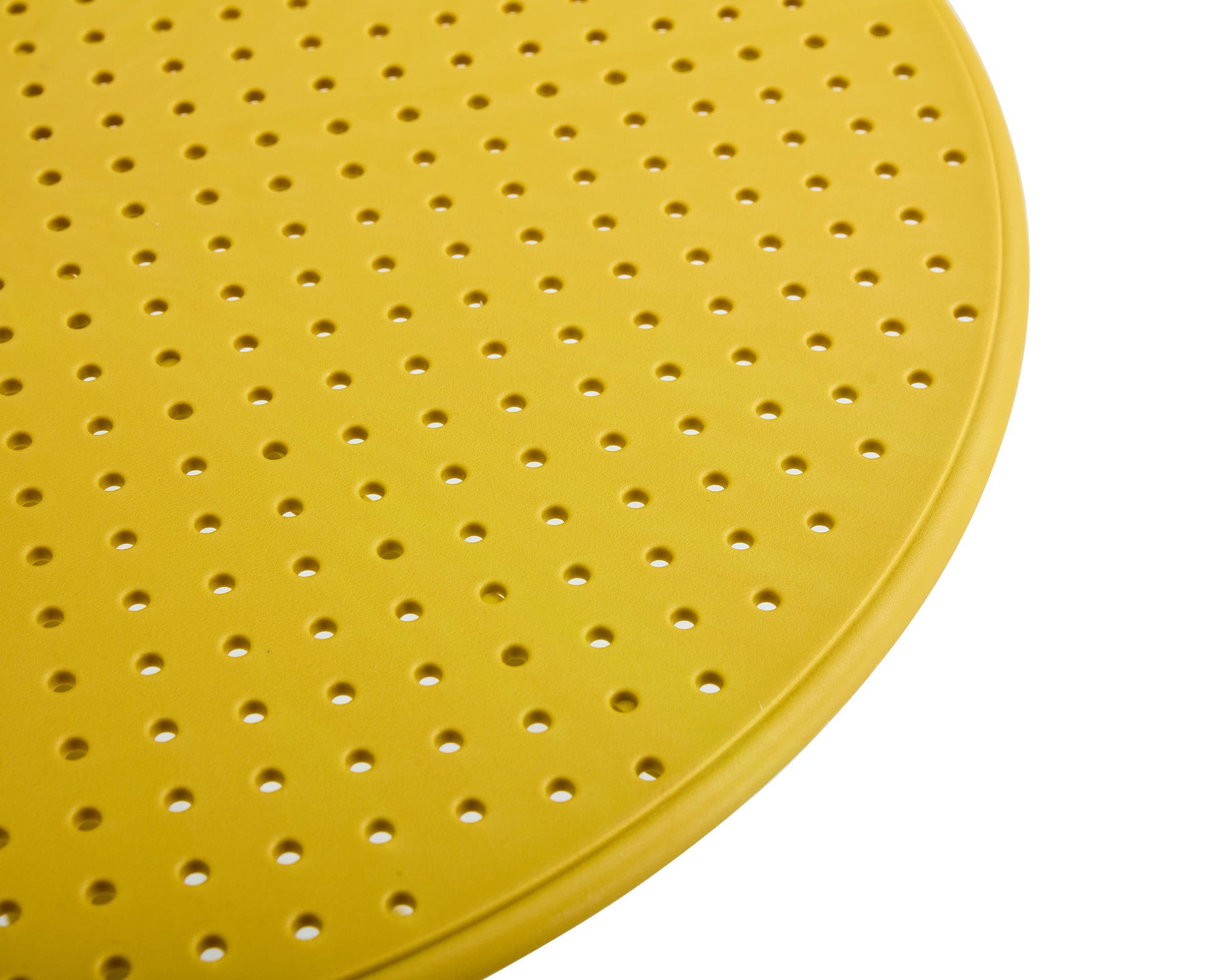 3 Piece Plastic Arm Chair Bistro Grs Premium Ocean Plastic, Mustard Yellow Mustard Plastic