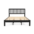 Queen Bed Queen Black Acacia Wood